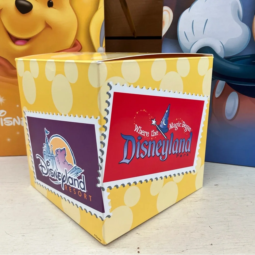 Vintage Disney Store Gift Box Set of 3 Mickey and Winnie the Pooh Collectable